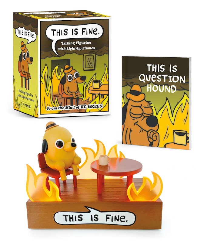 Front cover_This Is Fine Talking Figurine