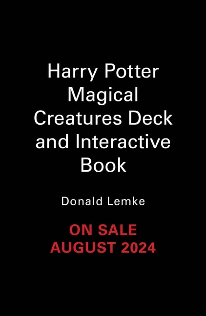 Front cover_Harry Potter Magical Creatures Deck and Interactive Book