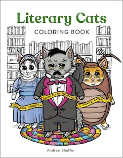 Front cover_Literary Cats Coloring Book