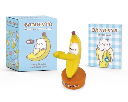 Bananya: Talking Figurine And Sticker Book