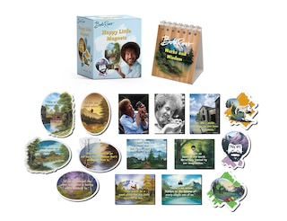 Front cover_Bob Ross: Happy Little Magnets