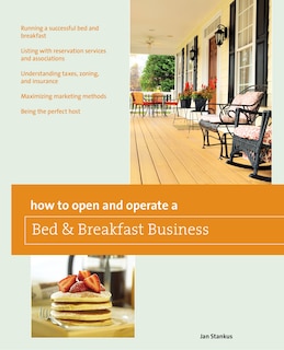 Couverture_How to Open and Operate a Bed & Breakfast