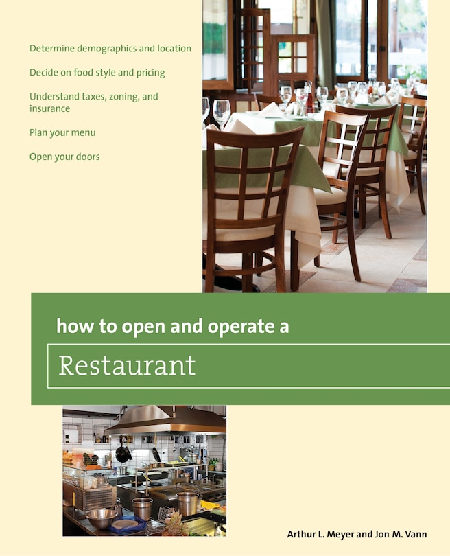 How To Open And Operate A Restaurant