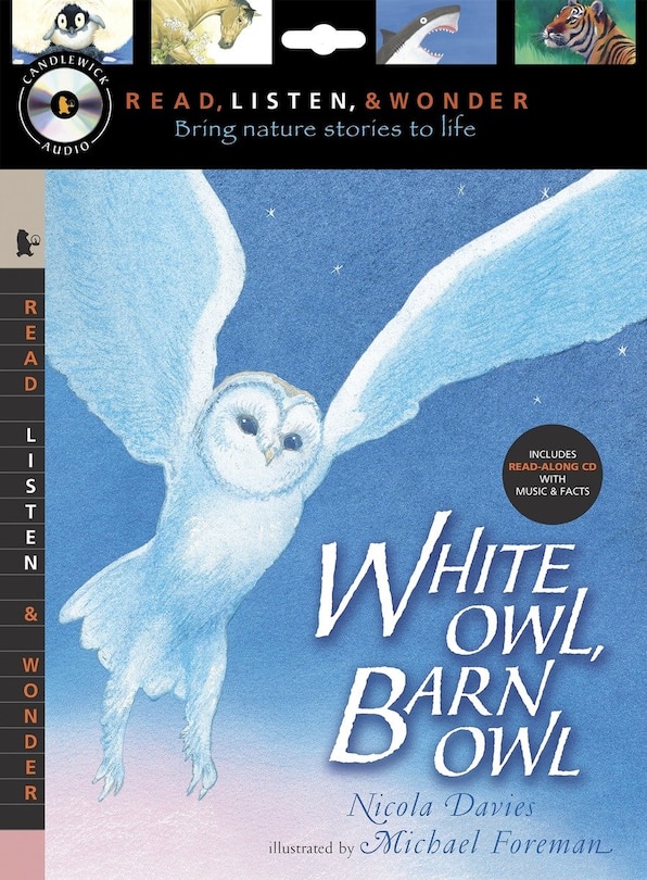 Couverture_White Owl, Barn Owl with Audio, Peggable