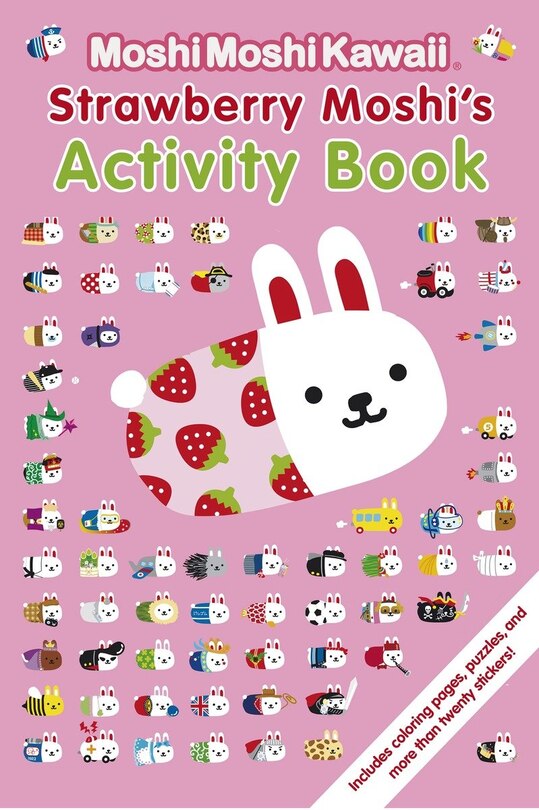 Front cover_Moshimoshikawaii: Strawberry Moshi's Activity Book