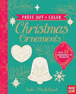 Front cover_Press Out And Color: Christmas Ornaments