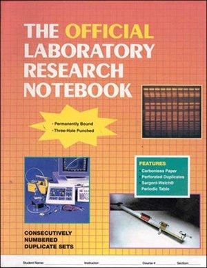 Front cover_The Official Laboratory Research Notebook (100 duplicate sets)