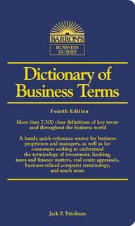 Front cover_Dictionary Of Business Terms