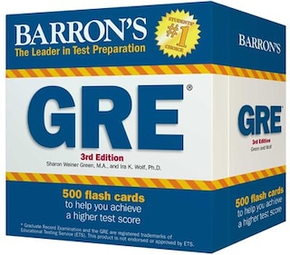 Front cover_Barron's GRE Flash Cards