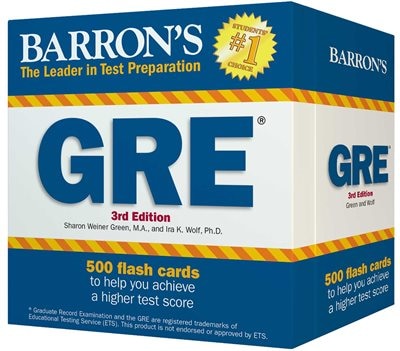 Front cover_Barron's GRE Flash Cards