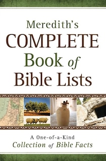 Couverture_Meredith's Complete Book of Bible Lists