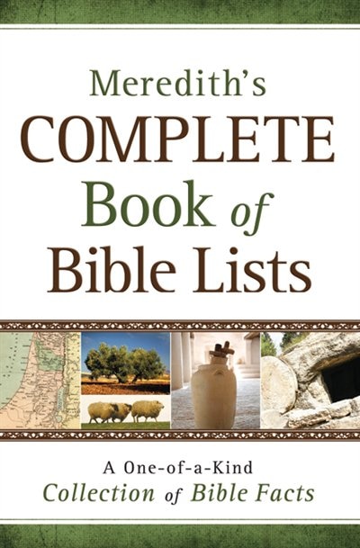 Couverture_Meredith's Complete Book of Bible Lists