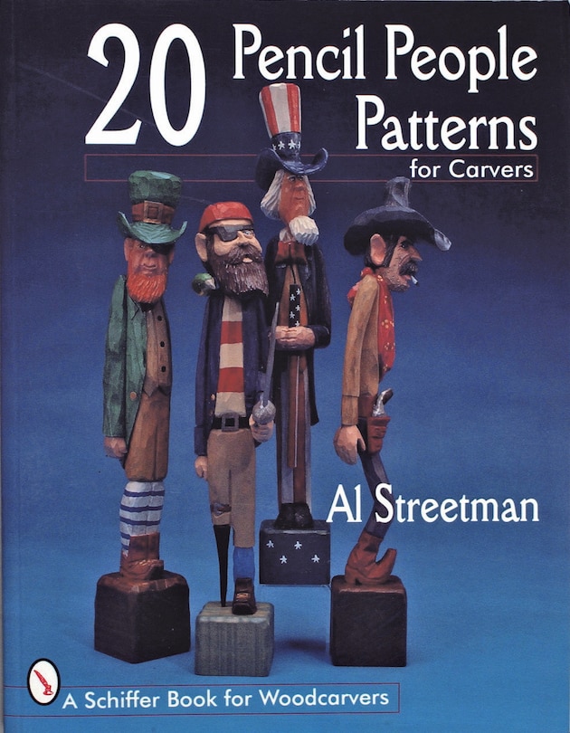 Front cover_20 Pencil People Patterns for Carvers