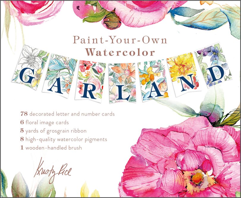 Paint-your-own Watercolor Garland: Illustrations By Kristy Rice
