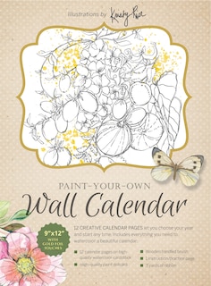 Paint-your-own Wall Calendar: Illustrations By Kristy Rice
