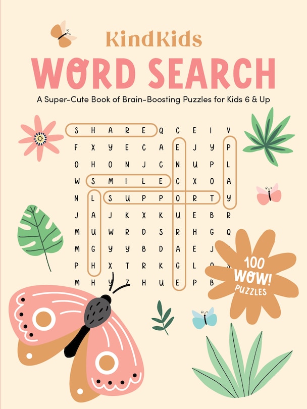 KindKids Word Search: A Super-Cute Book of Brain-Boosting Puzzles for Kids 6 & Up