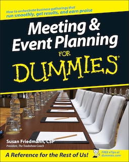 Front cover_Meeting and Event Planning For Dummies