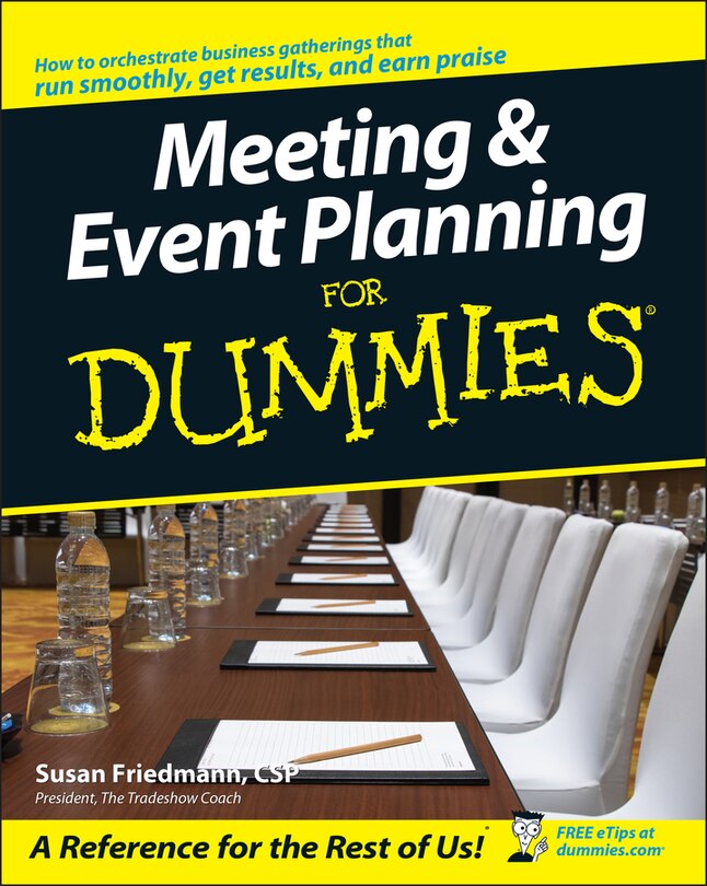 Front cover_Meeting and Event Planning For Dummies