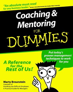 Front cover_Coaching and Mentoring For Dummies