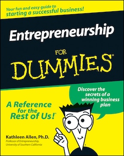 Front cover_Entrepreneurship For Dummies