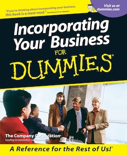 Front cover_Incorporating Your Business For Dummies