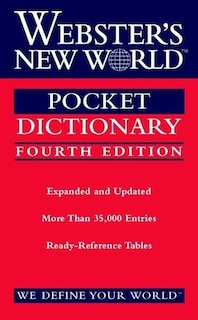 Webster's New World Pocket Dictionary, Fourth Edition: Fourth Edition