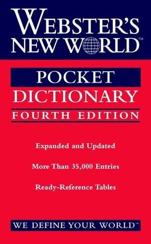 Webster's New World Pocket Dictionary, Fourth Edition: Fourth Edition