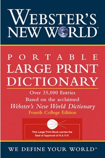 Couverture_Webster's New World Portable Large Print Dictionary, Second Edition