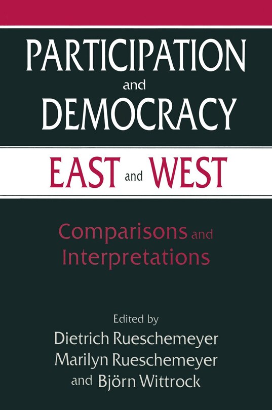 Couverture_Participation and Democracy East and West