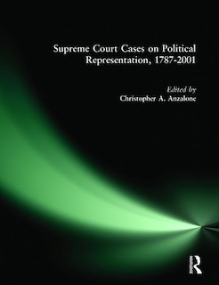 Couverture_Supreme Court Cases On Political Representation, 1787-2001
