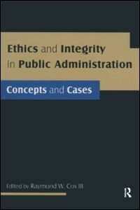 Front cover_Ethics And Integrity In Public Administration
