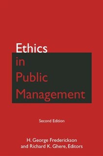 Front cover_Ethics In Public Management