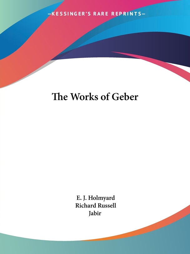Front cover_The Works of Geber