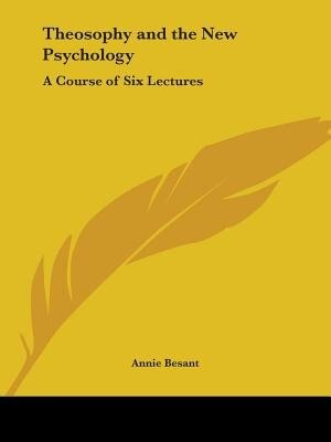 Front cover_Theosophy and the New Psychology
