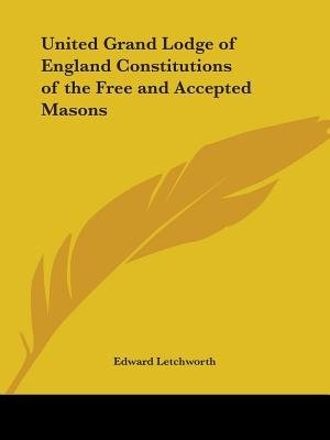 Front cover_United Grand Lodge of England Constitutions of the Free and Accepted Masons
