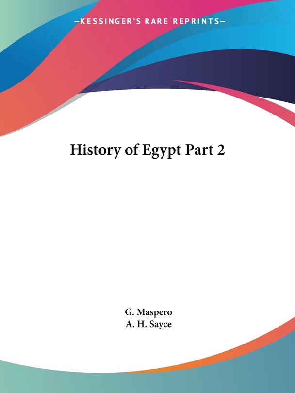 Front cover_History of Egypt Part 2