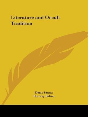 Couverture_Literature and Occult Tradition