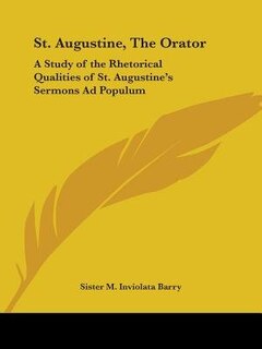 Front cover_St. Augustine, The Orator