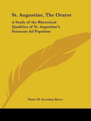 Front cover_St. Augustine, The Orator