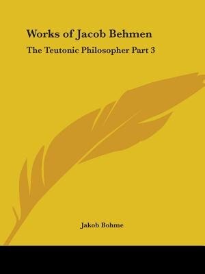 Front cover_Works of Jacob Behmen
