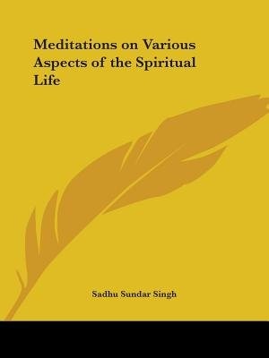 Front cover_Meditations on Various Aspects of the Spiritual Life