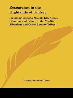 Front cover_Researches in the Highlands of Turkey
