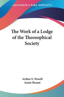 Front cover_The Work of a Lodge of the Theosophical Society
