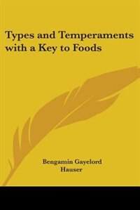 Front cover_Types and Temperaments with a Key to Foods