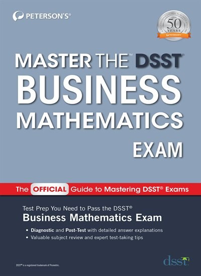Front cover_Master The Dsst Business Mathematics Exam