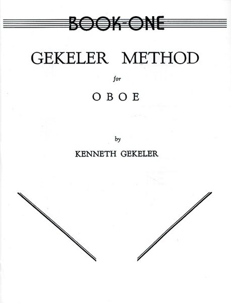 Couverture_Gekeler Method For Oboe, Bk 1