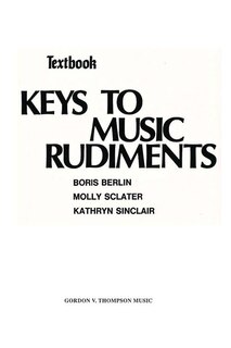 Front cover_Keys To Music Rudiments