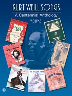 Front cover_Kurt Weill Songs - A Centennial Anthology - Volume 1