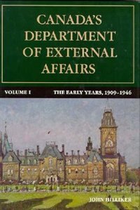 Couverture_Canada's Department of External Affairs, Volume 1