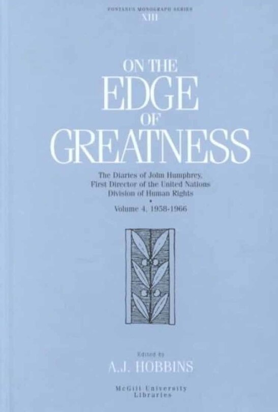 Front cover_On the Edge of Greatness, Volume IV